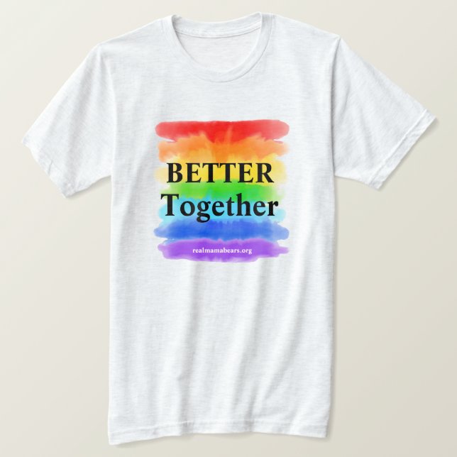 Camiseta Camisas mejores juntas (Anverso del diseño)