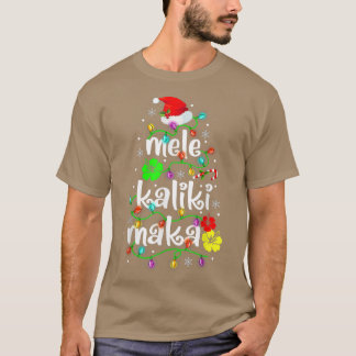 Camiseta Camisas Mele Kalikimaka Para Mujeres Hawai Hawaii 