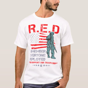 Camiseta Camisas militares de Viernes Rojo Recuerden Que To