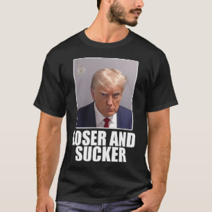 Camiseta Camisas Mugshot Trump Pérdida Y Sucker