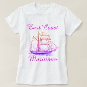 Camiseta Camisas náuticas de la costa este de Maritimer