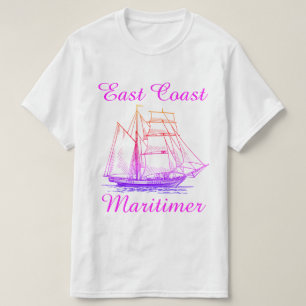 Camiseta Camisas náuticas de la costa este de Maritimer