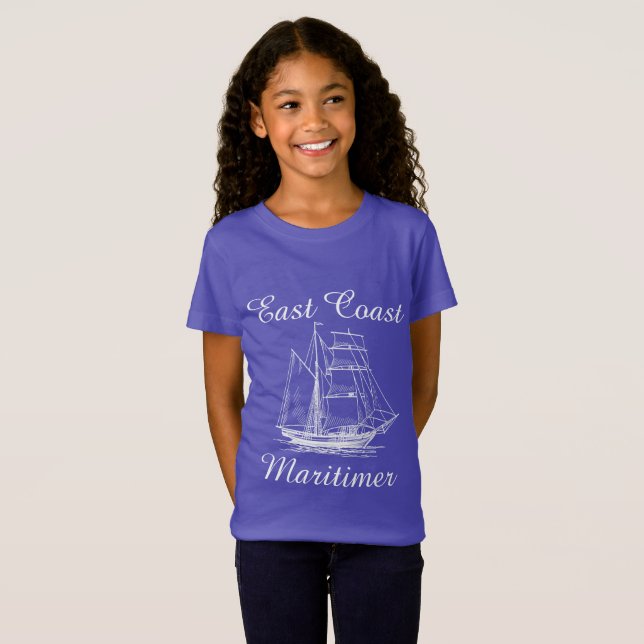 Camiseta Camisas náuticas de la costa este de Maritimer (Anverso completo)