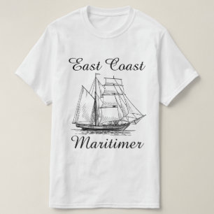 Camiseta Camisas náuticas de la costa este de Maritimer