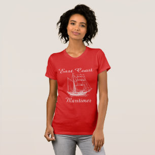 Camiseta Camisas náuticas de la costa este de Maritimer
