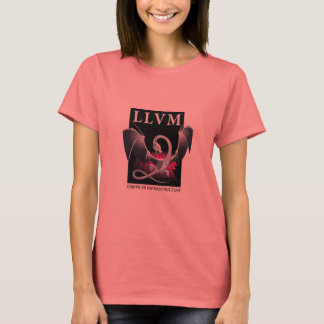 Camiseta Camisas negras/blancas de la LLVM Women - Logo fro