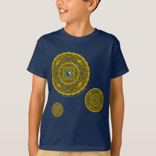 Camiseta Camisas negras y negras de Capricornio Mandala