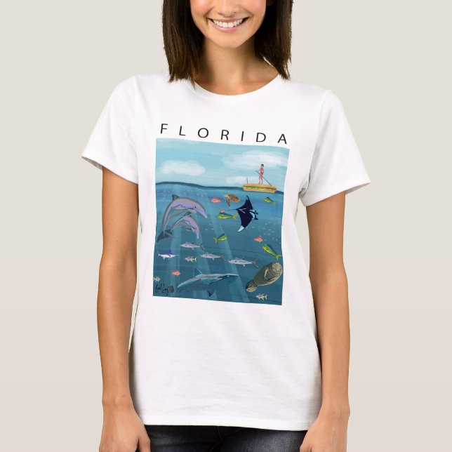 Camiseta Camisas oceánicas de Florida (Anverso)