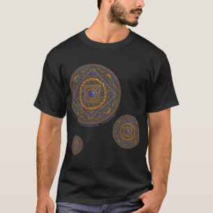 Camiseta Camisas oscuras de los hombres de Libra Mandala