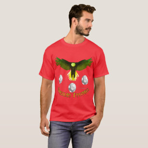 Camiseta Camisas oscuras de los hombres del águila del fútb