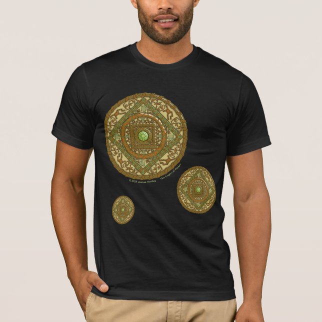 Camiseta Camisas oscuras de Virgo Mandala (Anverso)