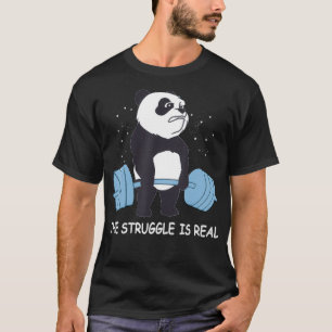 Camiseta Camisas Pandas La lucha es la muerte del oso real