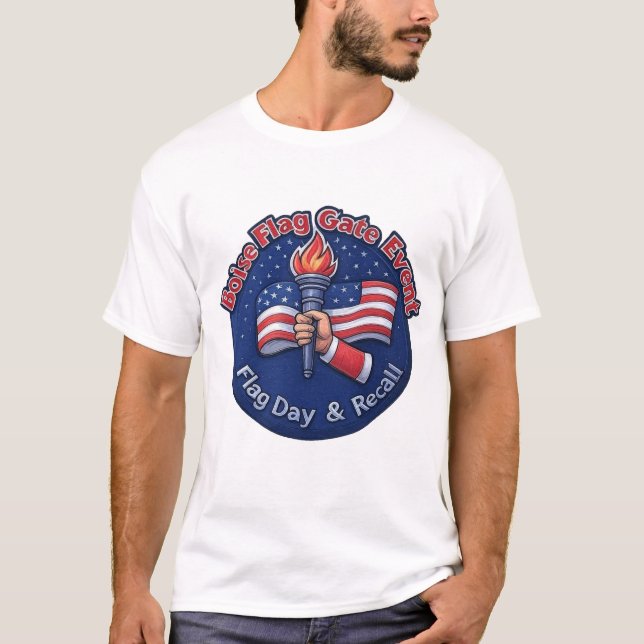 Camiseta Camisas para eventos de la puerta de la bandera de (Anverso)