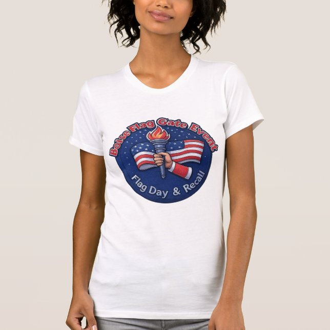 Camiseta Camisas para eventos de la puerta de la bandera de (Anverso)