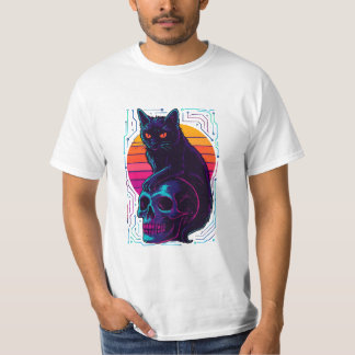 Camiseta Camisas para gatos y calaveras - Ropa de calle abs