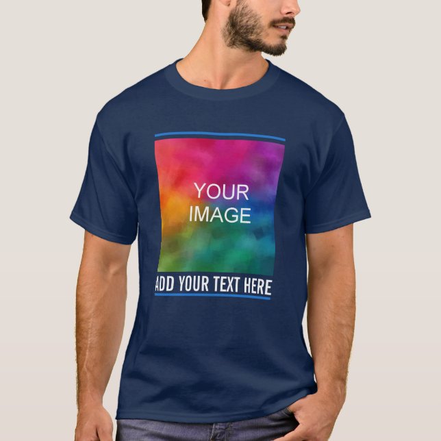 Camiseta Camisas para hombres Añadir el logotipo de tu comp (Anverso)