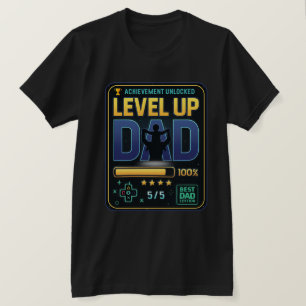 Camiseta Camisas para juegos de papá de nivel   Logro desbl