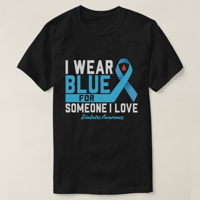 Camiseta Camisas para la toma de conciencia sobre la diabet (Diseño del anverso)