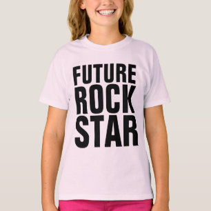 CAMISETA CAMISAS PARA NIÑAS FUTURAS ESTRELLAS DE ROCK