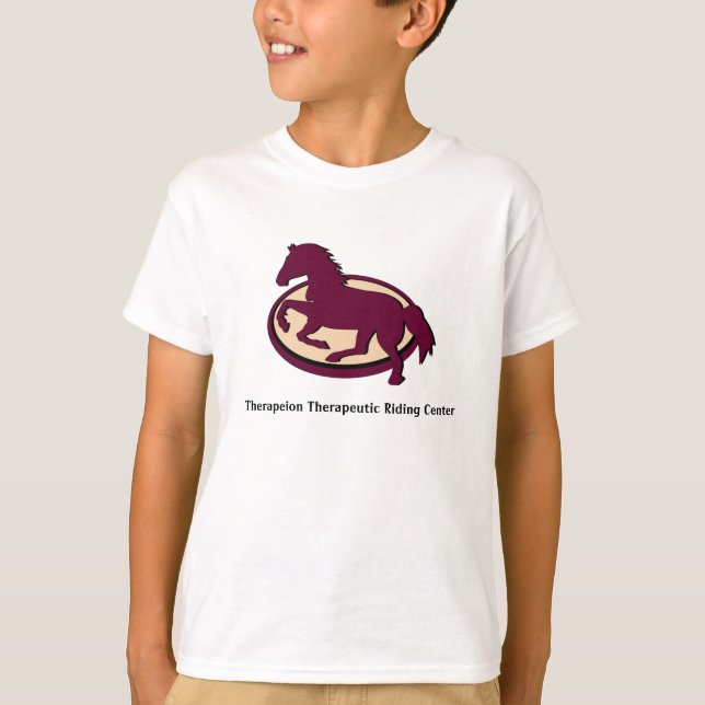 Camiseta Camisas para niños con nombre de caballo cambiable (Anverso)