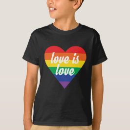 Camiseta Camisas para niños del corazón del orgullo