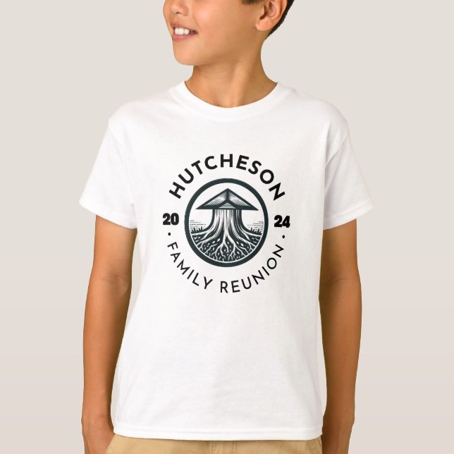Camiseta Camisas para niños Hutcheson Family Reunion 2024 (Anverso)