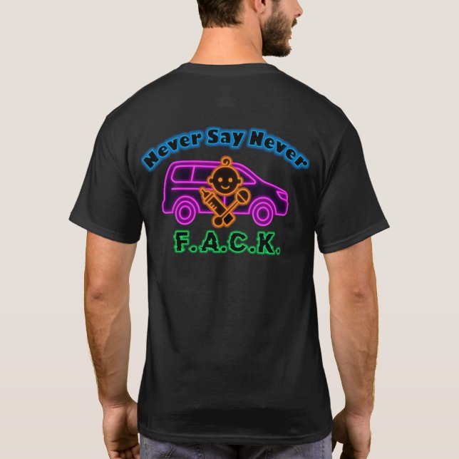 Camiseta Camisas para niños y mini camionetas (Reverso)