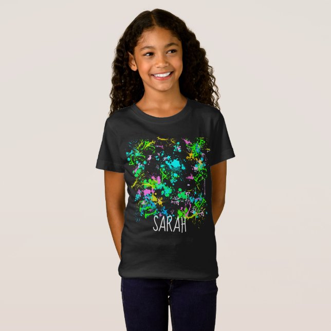 Camiseta Camisas para pintar artistas infantiles personaliz (Anverso completo)