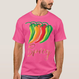 Camiseta Camisas picantes pimienta picante y picante