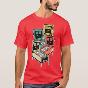 Camiseta Camisas Pinball Retro Clásica de Arcade F