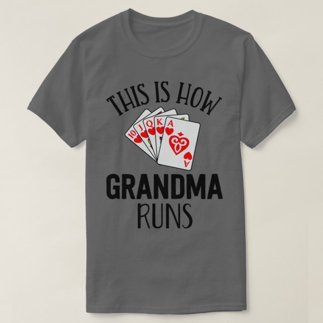 Camiseta Camisas Pinochle Así Es Como La Abuela Ejecuta La  (Diseño del anverso)