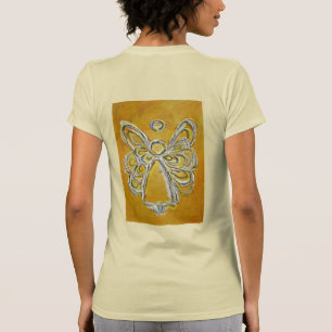Camiseta Camisas pintadas de arte de ángel amarillo (imagen