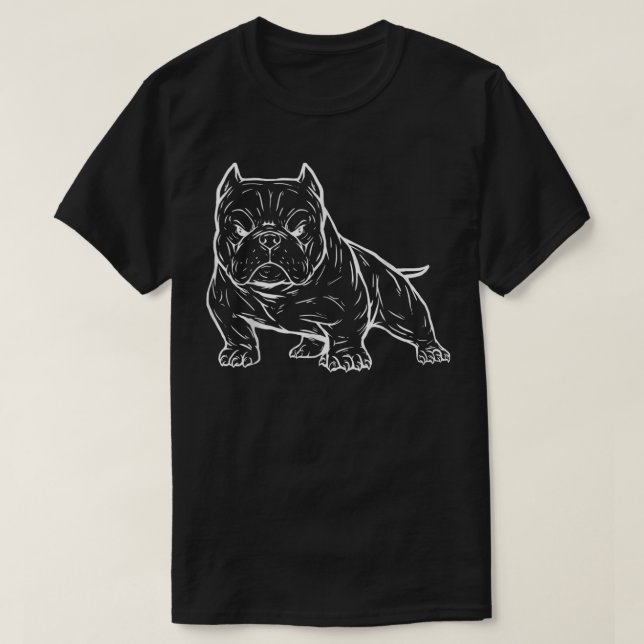 Camiseta Camisas Pitbull, Pitbull terrier, Bully, Cebú Amer (Diseño del anverso)