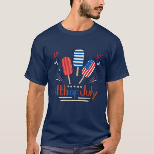 Camiseta Camisas Popsicles, 4 De Julio Familia, Matchin Fam