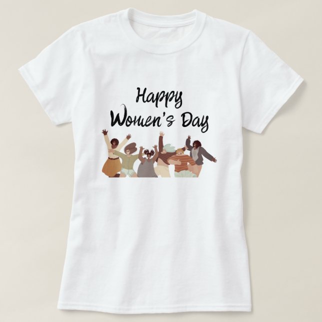 Camiseta Camisas por el Día Internacional de la Mujer, 8 de (Diseño del anverso)