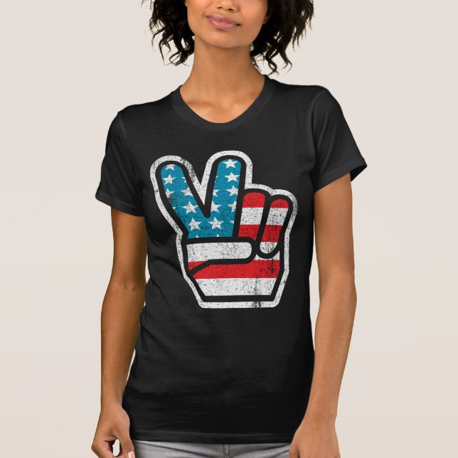 Camiseta Camisas por la Paz para los Estados Unidos (Anverso)
