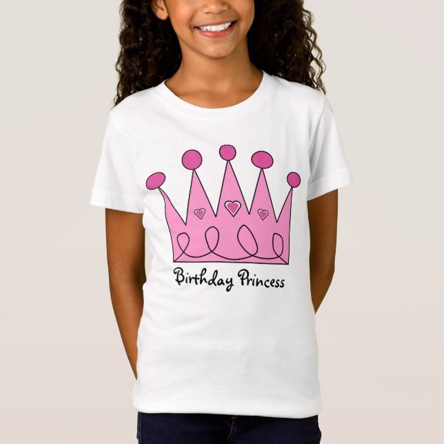 Camiseta Camisas Princesa de Cumpleaños (Anverso)