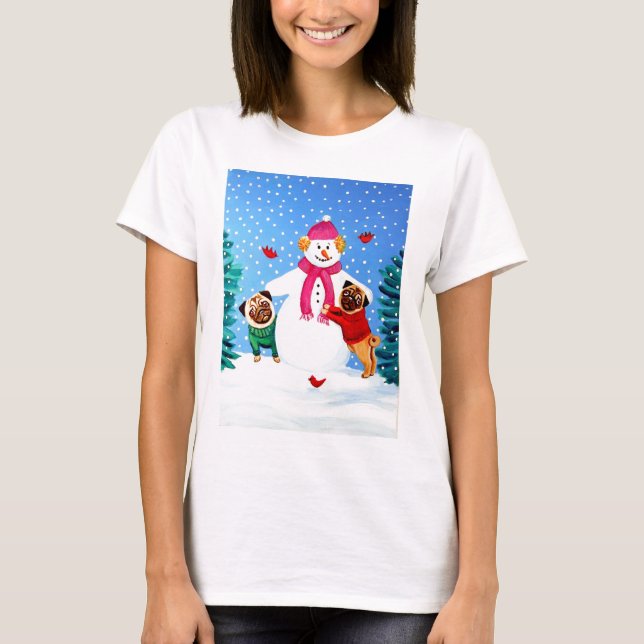 Camiseta Camisas Pug Tee (Anverso)