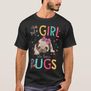 Camiseta Camisas Pugs Un Chica Que Ama Los Pugs