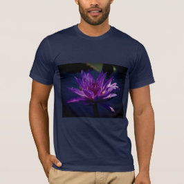 Camiseta Camisas Purple Lotus Waterlily T
