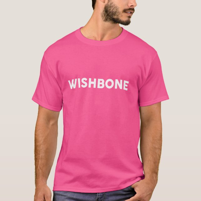 Camiseta Camisas que dicen WISHBONE T-Shirt Simple Thanksgi (Anverso)