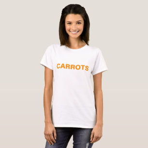 Camiseta Camisas que dicen zanahorias