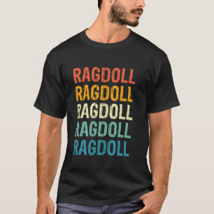Camiseta Camisas Ragdoll Retro Vintage Long Sleeve T