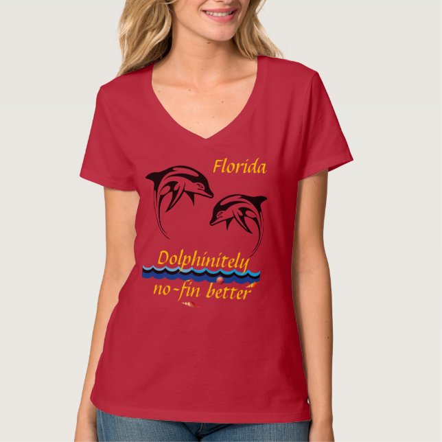 Camiseta Camisas Red Dolphin Florida (Anverso)