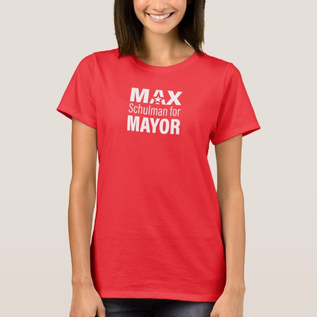 Camiseta Camisas Red Tee de MaxForMayor (Anverso)