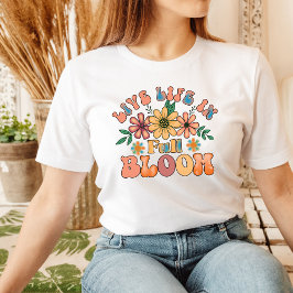 Camiseta Camisas Retro Buenas Vibes Tshirt Groovy Flowers T