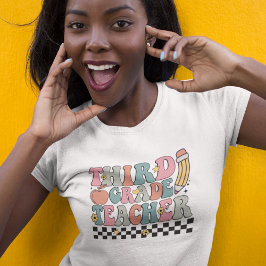 Camiseta Camisas Retro de tercer grado | Volver a la escuel