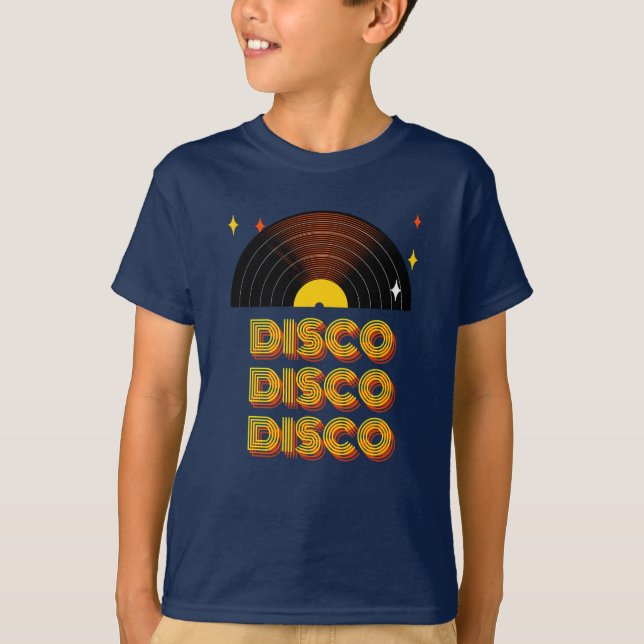 Camiseta Camisas Retro Disco - La Era Disco de estilo de lo (Anverso)