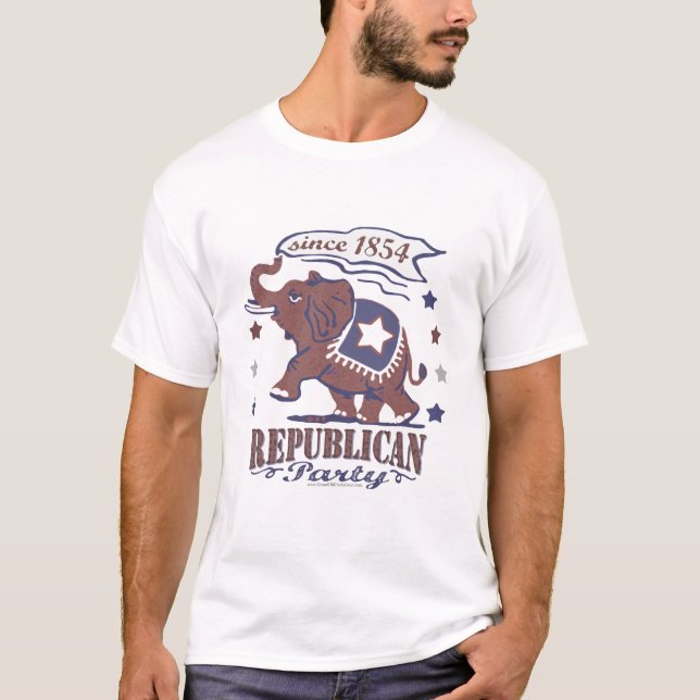 Camiseta Camisas retro GOP (Anverso)