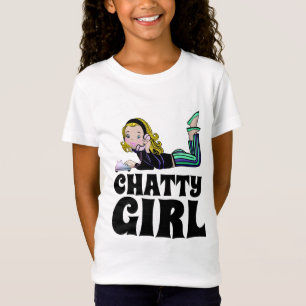 CAMISETA CAMISAS RETRO PARA NIÑAS CHICAS TELÉFONO HABLADORA